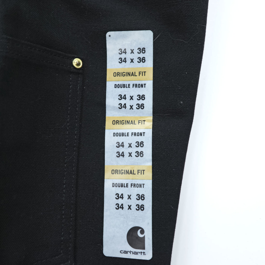 Carhartt USA Made Duck Double Knee Painter Work Pants LOOSE ORIGINAL FIT L Black Unused B01