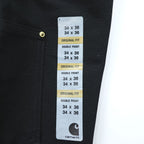 Carhartt USA Made Duck Double Knee Painter Work Pants LOOSE ORIGINAL FIT L Black Unused B01