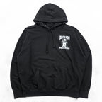 UK-Made Vintage DEATH ROW RECORDS Hip Hop Label Hoodie, Size L, Black, UK Made, Double-Sided Print