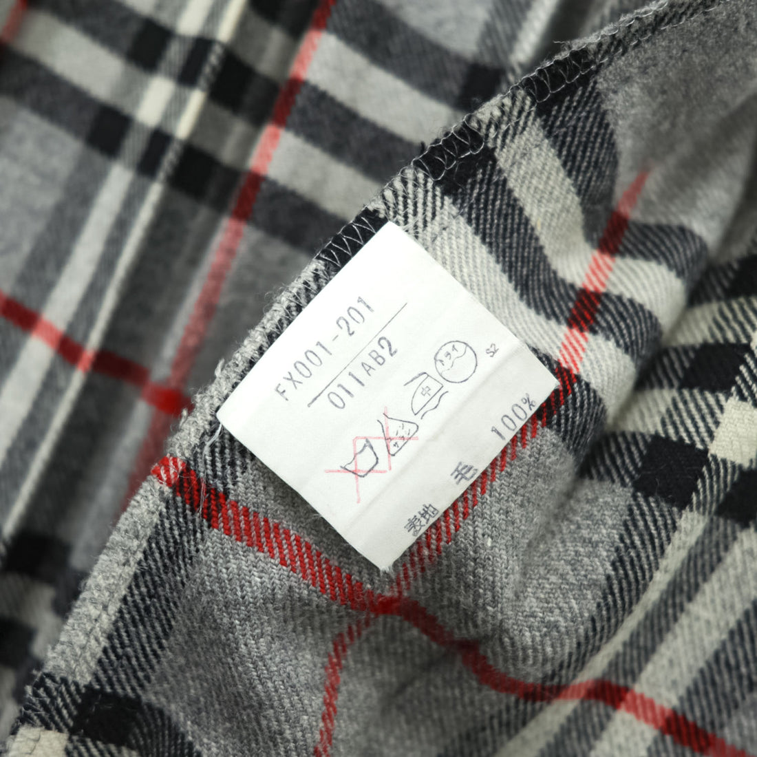 BURBERRY 日本製 90年代 ヴィンテージ ラップ プリーツ スカート M グレー ノバチェック