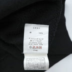 A Bathing Ape BAPE Shark Crewneck Sweatshirt Black WGM Patch Made in Japan Cotton