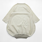 KAPITAL Japan Made Baby Waffle Babel Sweatshirt Thermal Trainer FREE Beige K.P.A.M. 5/8 Sleeve Asymmetrical Balloon Unused K1609LC118