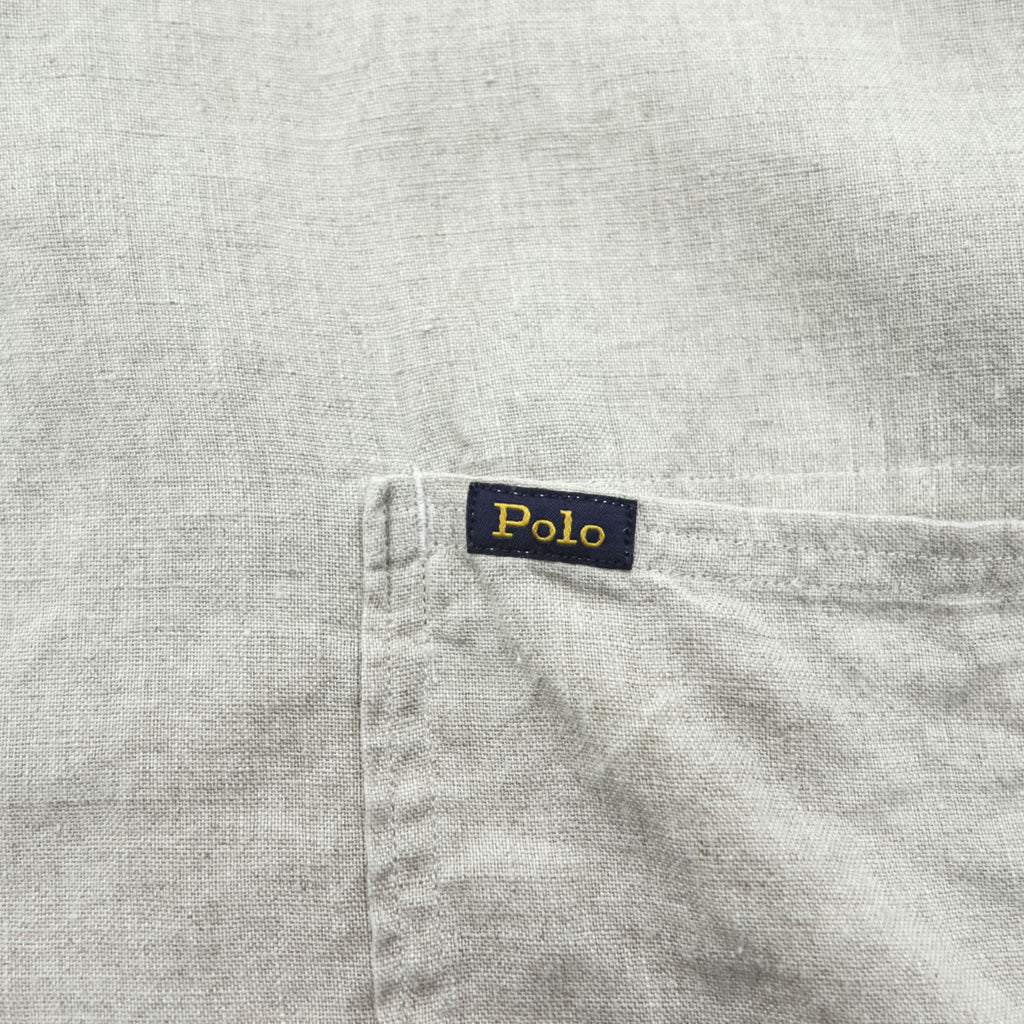 Polo Ralph Lauren リネンジャケット カバーオール M ベージュ 麻100% インド製