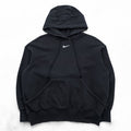 NIKE Oversized Cropped Hoodie FREE Black Phoenix Fleece PO Hoodie Center Swoosh Short Length Wide Silhouette DQ5860-010