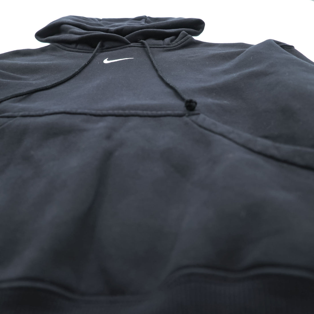 NIKE Oversized Cropped Hoodie FREE Black Phoenix Fleece PO Hoodie Center Swoosh Short Length Wide Silhouette DQ5860-010