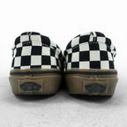VANS チェッカー スリッポン CHECKER SLIP ON スニーカー 26.5cm ブラック ホワイト フラッグチェック ガムソール キャンバス V98CL