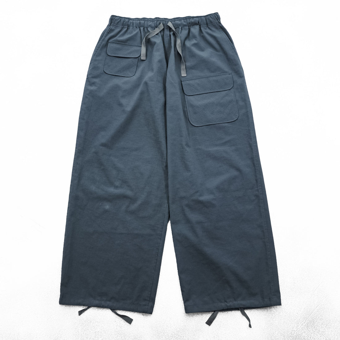 South2 West8 Wide Balloon Pants String Cuff Balloon Pant - Poly Washer Cloth M Gray