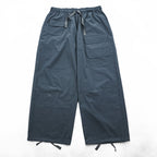 South2 West8 Wide Balloon Pants String Cuff Balloon Pant - Poly Washer Cloth M Gray