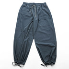 South2 West8 Wide Balloon Pants String Cuff Balloon Pant - Poly Washer Cloth M Gray