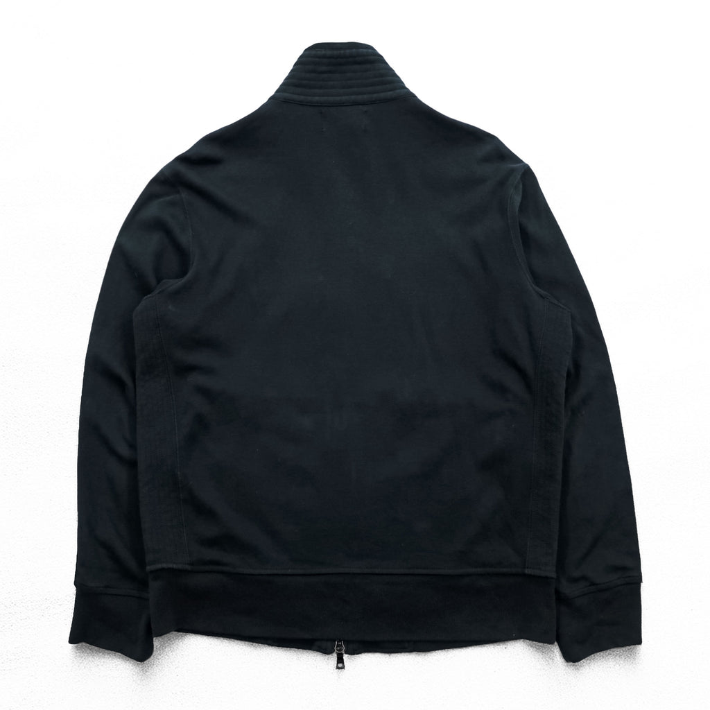 Polo Ralph Lauren 90s Vintage Track Jacket, Jersey, Size L, Black, Double Zip, Big Pony, JAPAN