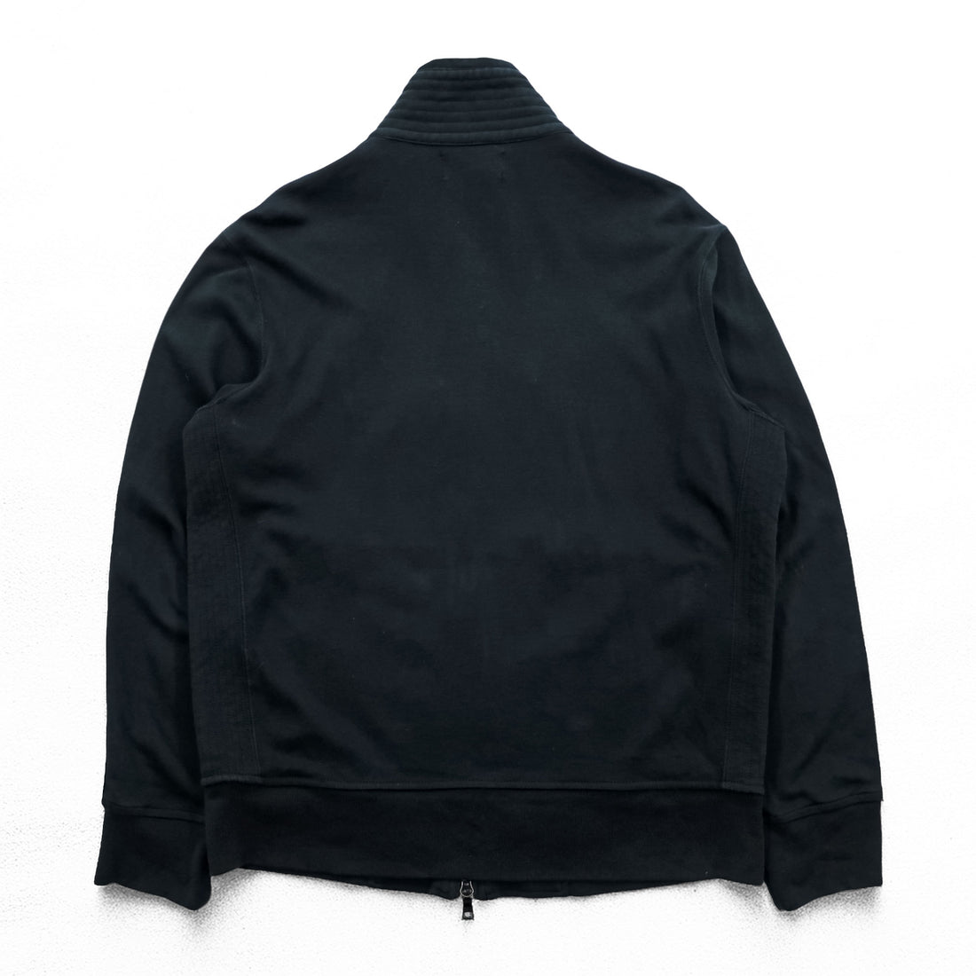 Polo Ralph Lauren 90s Vintage Track Jacket, Jersey, Size L, Black, Double Zip, Big Pony, JAPAN