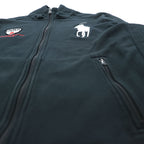 Polo Ralph Lauren 90s Vintage Track Jacket, Jersey, Size L, Black, Double Zip, Big Pony, JAPAN