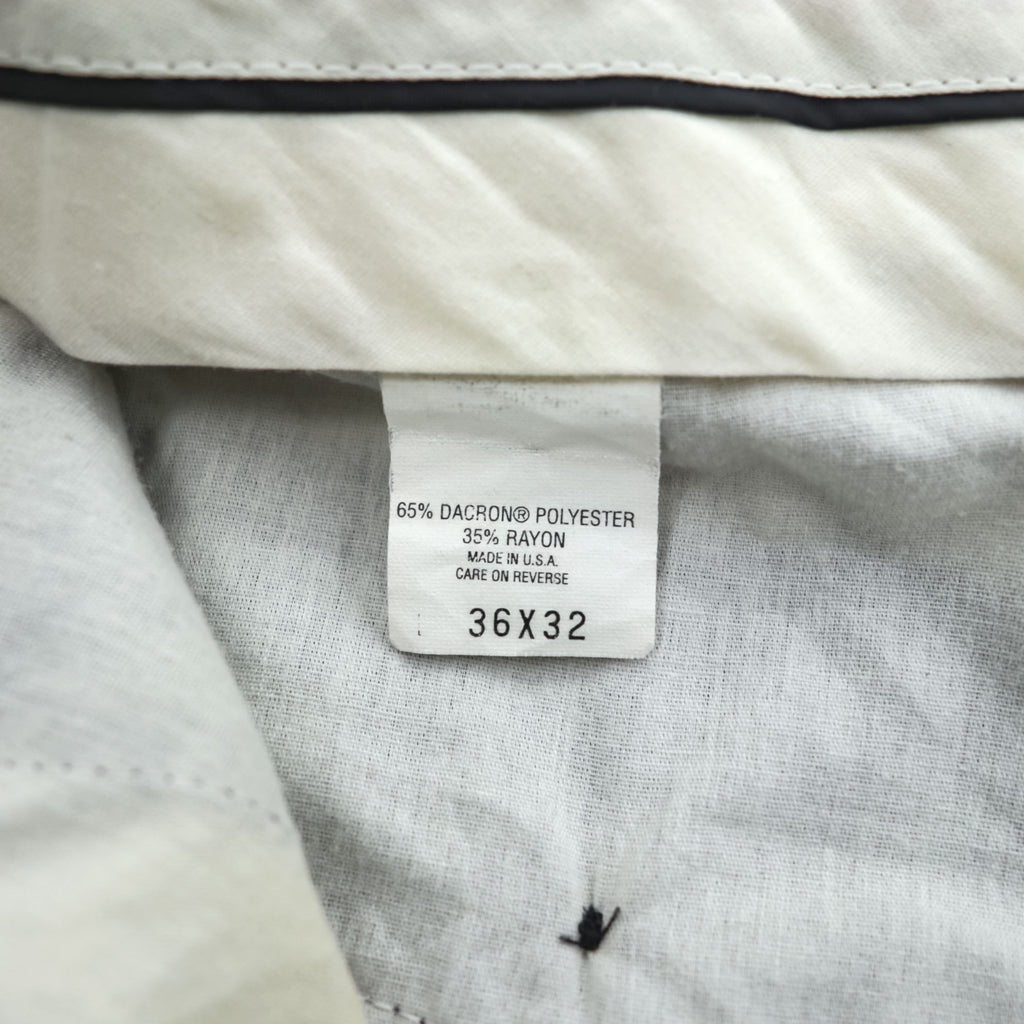 Levi's 90年代 USA製 ヴィンテージ Action CHOICE スラックス パンツ L ネイビー ワイド テーパード 2タック プリーツ 47606-4218