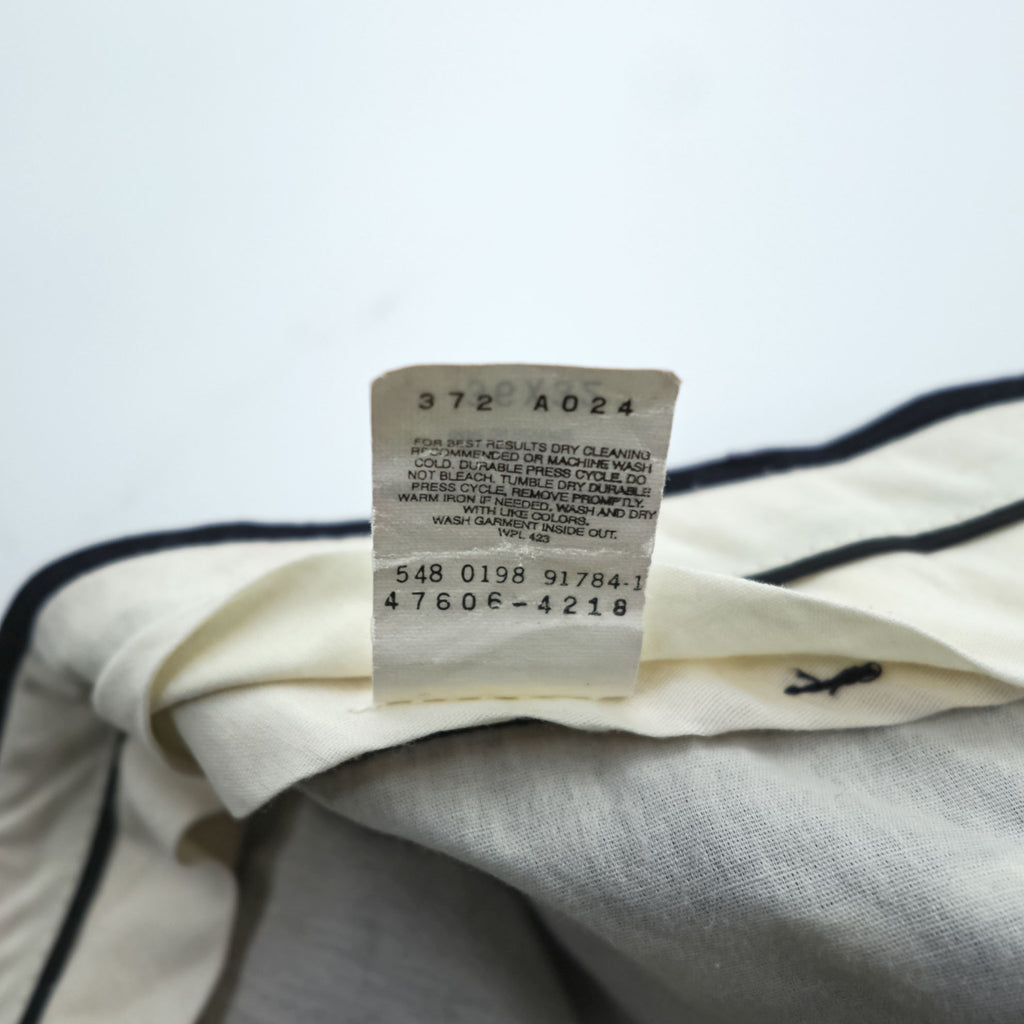Levi's 90年代 USA製 ヴィンテージ Action CHOICE スラックス パンツ L ネイビー ワイド テーパード 2タック プリーツ 47606-4218