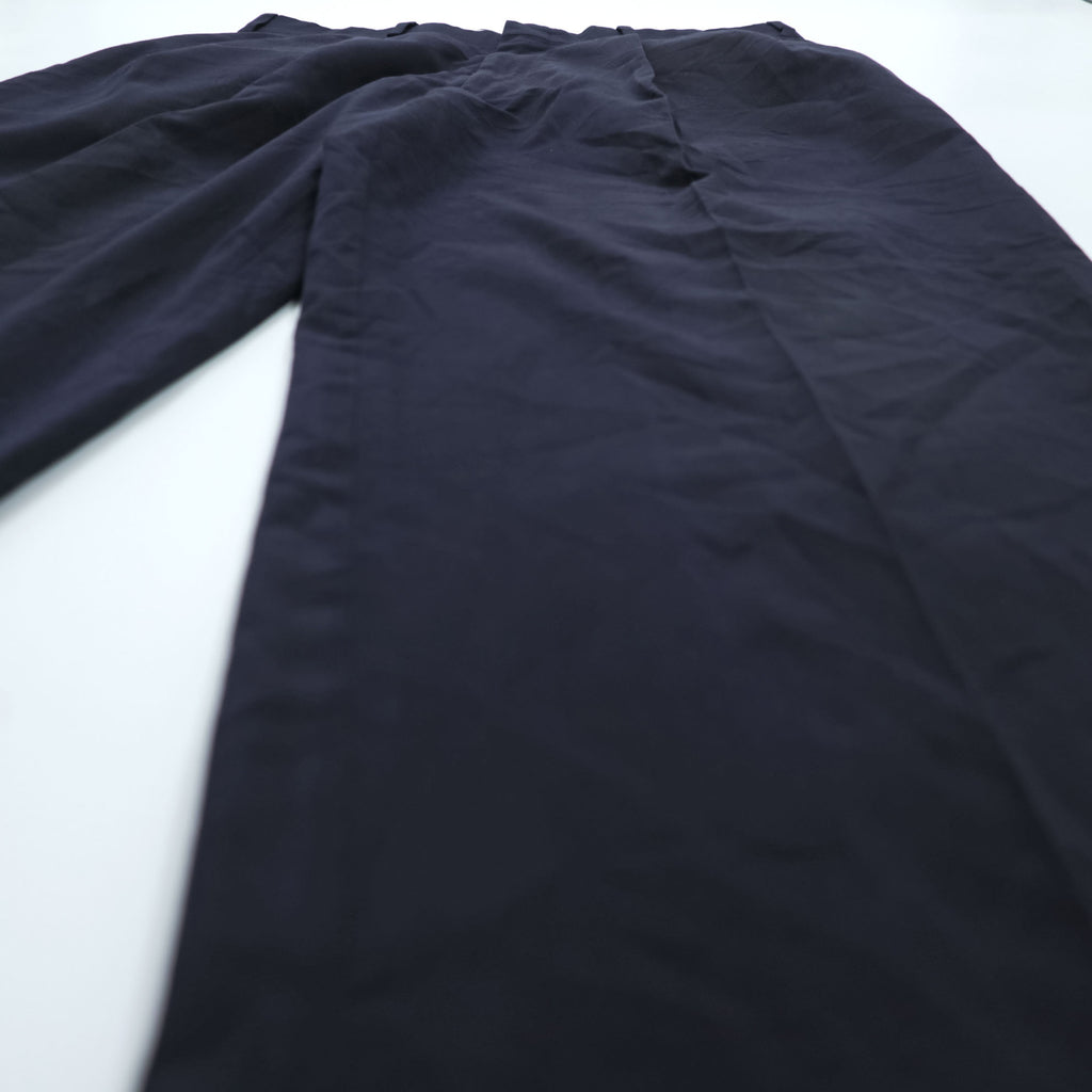 Levi's 90年代 USA製 ヴィンテージ Action CHOICE スラックス パンツ L ネイビー ワイド テーパード 2タック プリーツ 47606-4218