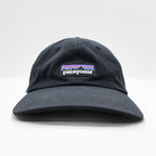 Patagonia P-6 ラベル トラッド キャップ FREE アジャスター ブラック 6パネル 38207