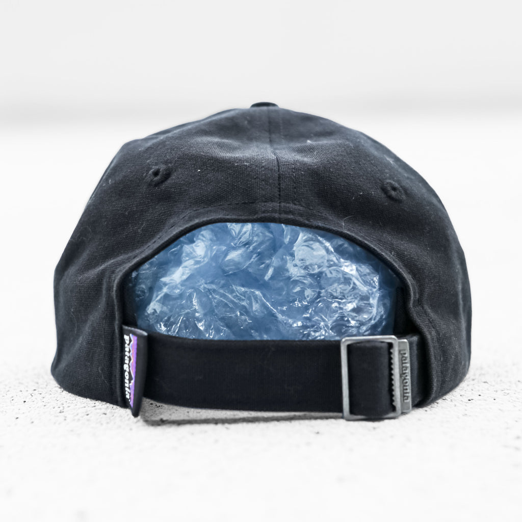 Patagonia P-6 ラベル トラッド キャップ FREE アジャスター ブラック 6パネル 38207