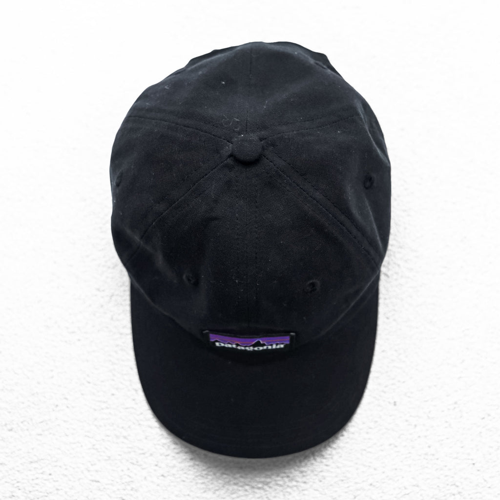 Patagonia P-6 ラベル トラッド キャップ FREE アジャスター ブラック 6パネル 38207