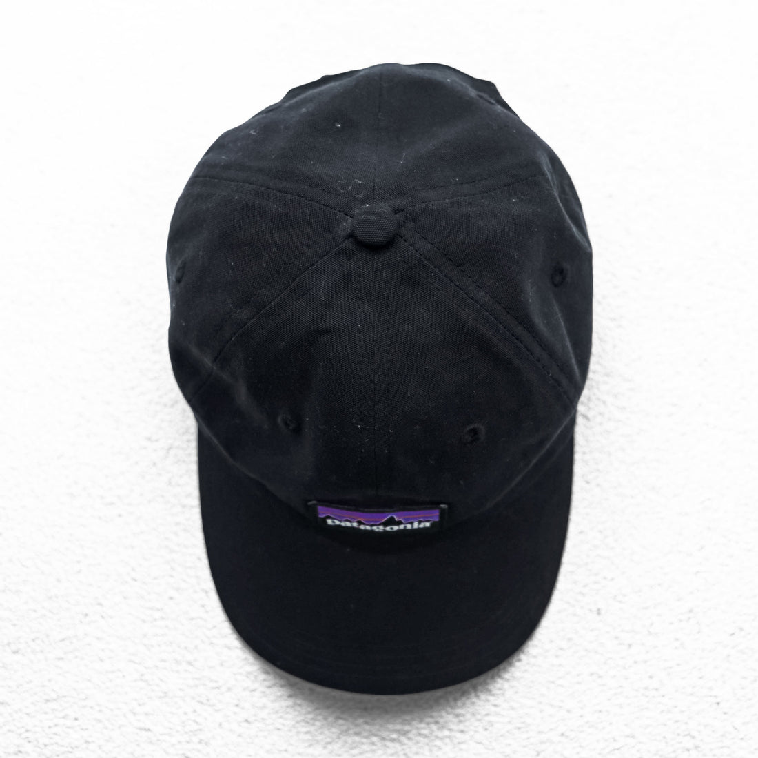 Patagonia P-6 ラベル トラッド キャップ FREE アジャスター ブラック 6パネル 38207