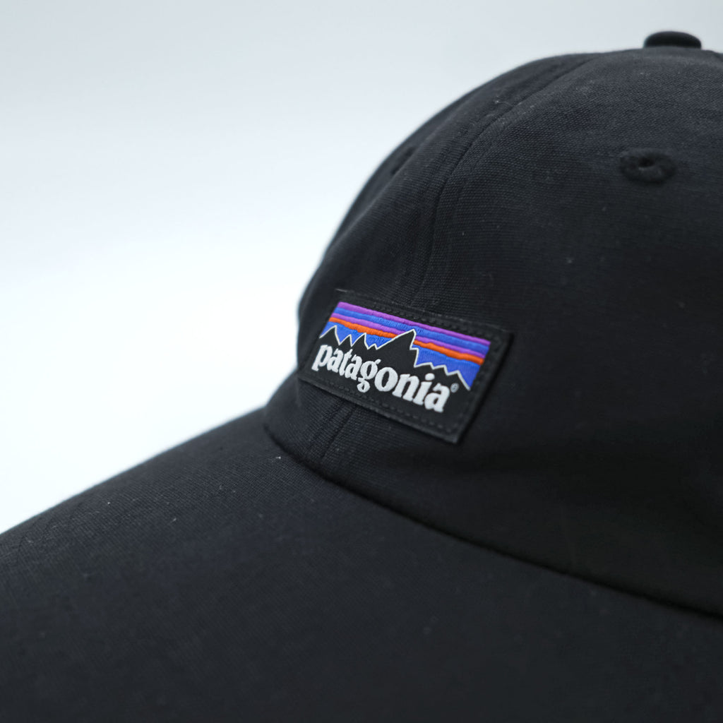 Patagonia P-6 ラベル トラッド キャップ FREE アジャスター ブラック 6パネル 38207