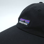 Patagonia P-6 ラベル トラッド キャップ FREE アジャスター ブラック 6パネル 38207