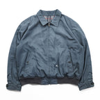 Vintage 90s Burberrys Harrington Jacket Blue Gray Nova Check Lined Zip Blouson Made in Spain Size 44