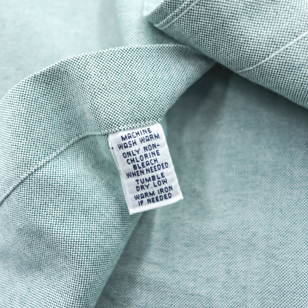 Ralph Lauren 90s Classic Fit Oxford Button Down Shirt Mint Green Pony Logo Cotton Men 14.5 32/33