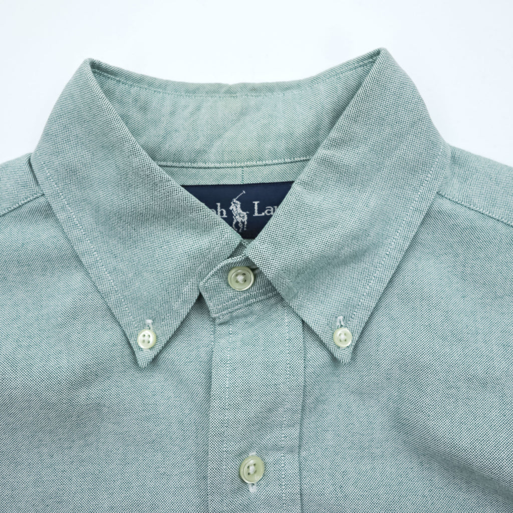 Ralph Lauren 90s Classic Fit Oxford Button Down Shirt Mint Green Pony Logo Cotton Men 14.5 32/33
