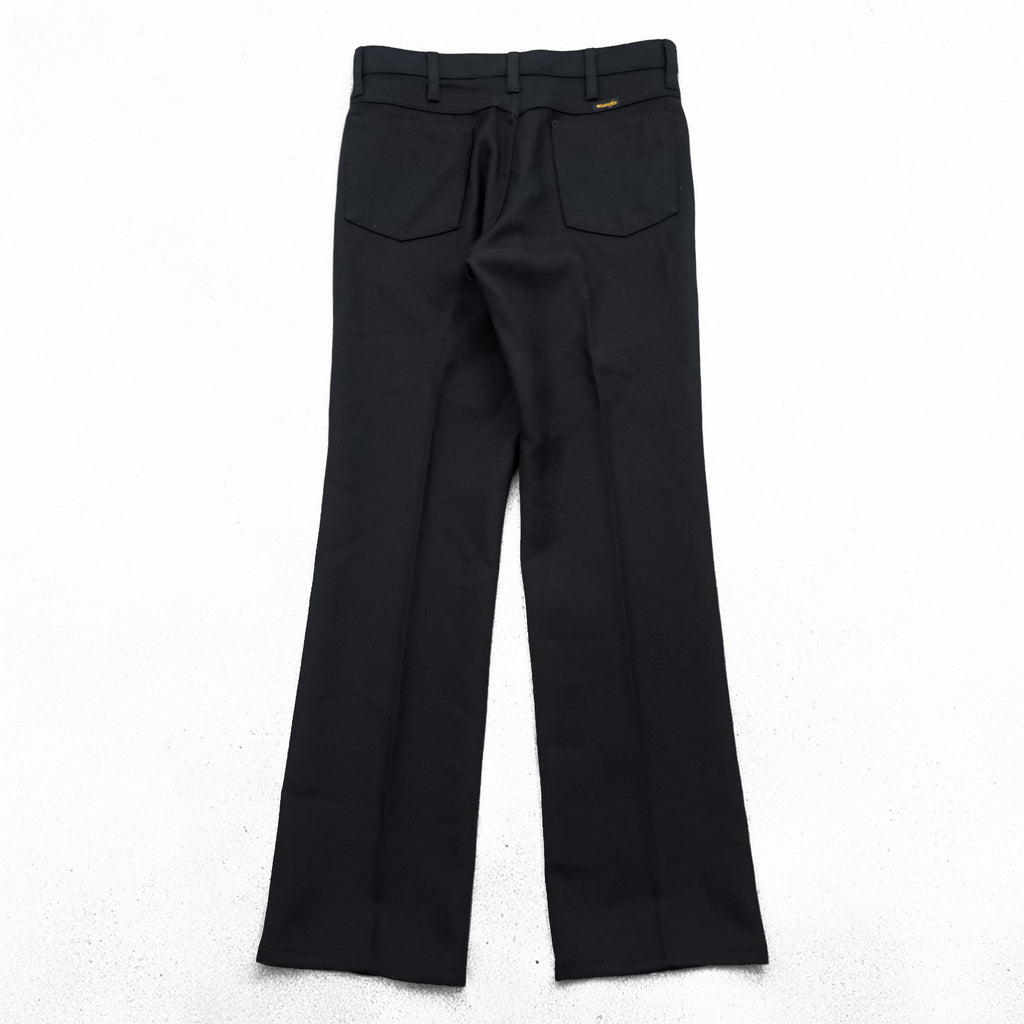 Wrangler 90年代 ヴィンテージ ランチャー ドレスジーンズ スラックス パンツ M ブラック センタープレス