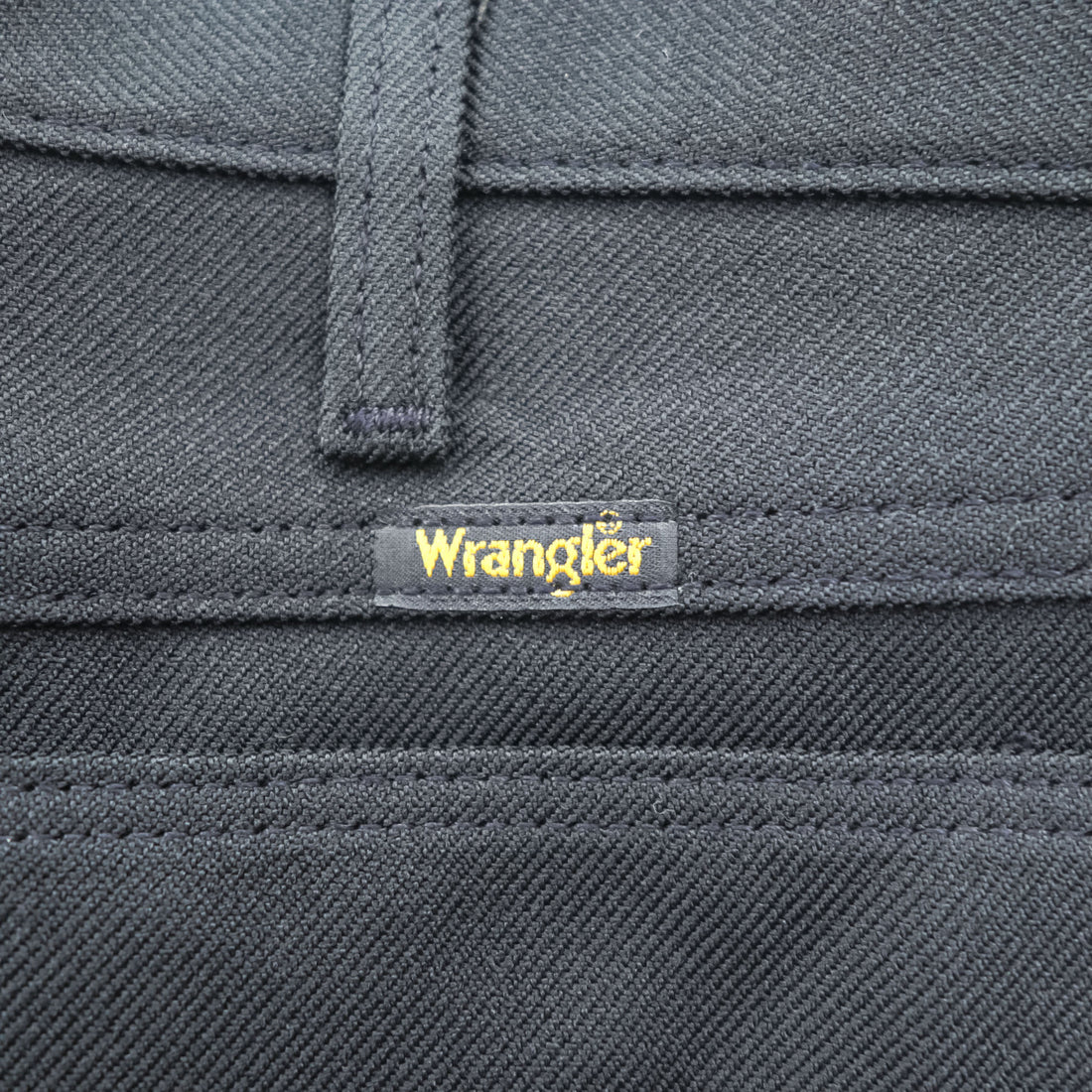 Wrangler 90年代 ヴィンテージ ランチャー ドレスジーンズ スラックス パンツ M ブラック センタープレス