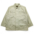 Timberland 00年代 ヴィンテージ ダック カバーオール ハンティングジャケット L ベージュ キャンバス 比翼 ジップアップ WEATHER GEAR 5270