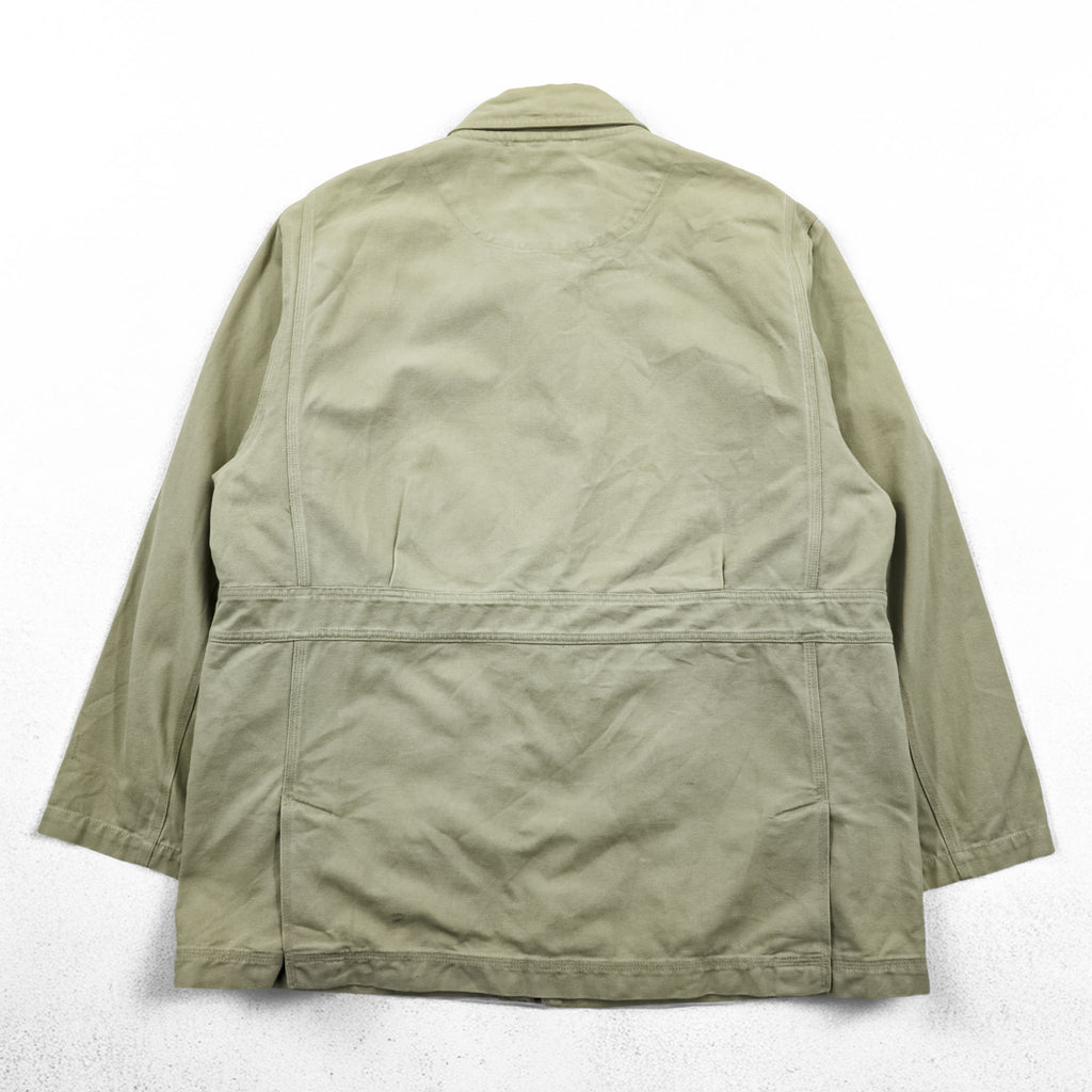 Timberland 00年代 ヴィンテージ ダック カバーオール ハンティングジャケット L ベージュ キャンバス 比翼 ジップアップ WEATHER GEAR 5270