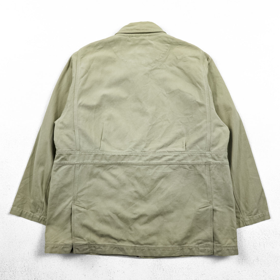 Timberland 00年代 ヴィンテージ ダック カバーオール ハンティングジャケット L ベージュ キャンバス 比翼 ジップアップ WEATHER GEAR 5270