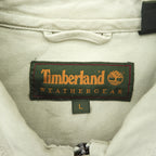 Timberland 00年代 ヴィンテージ ダック カバーオール ハンティングジャケット L ベージュ キャンバス 比翼 ジップアップ WEATHER GEAR 5270