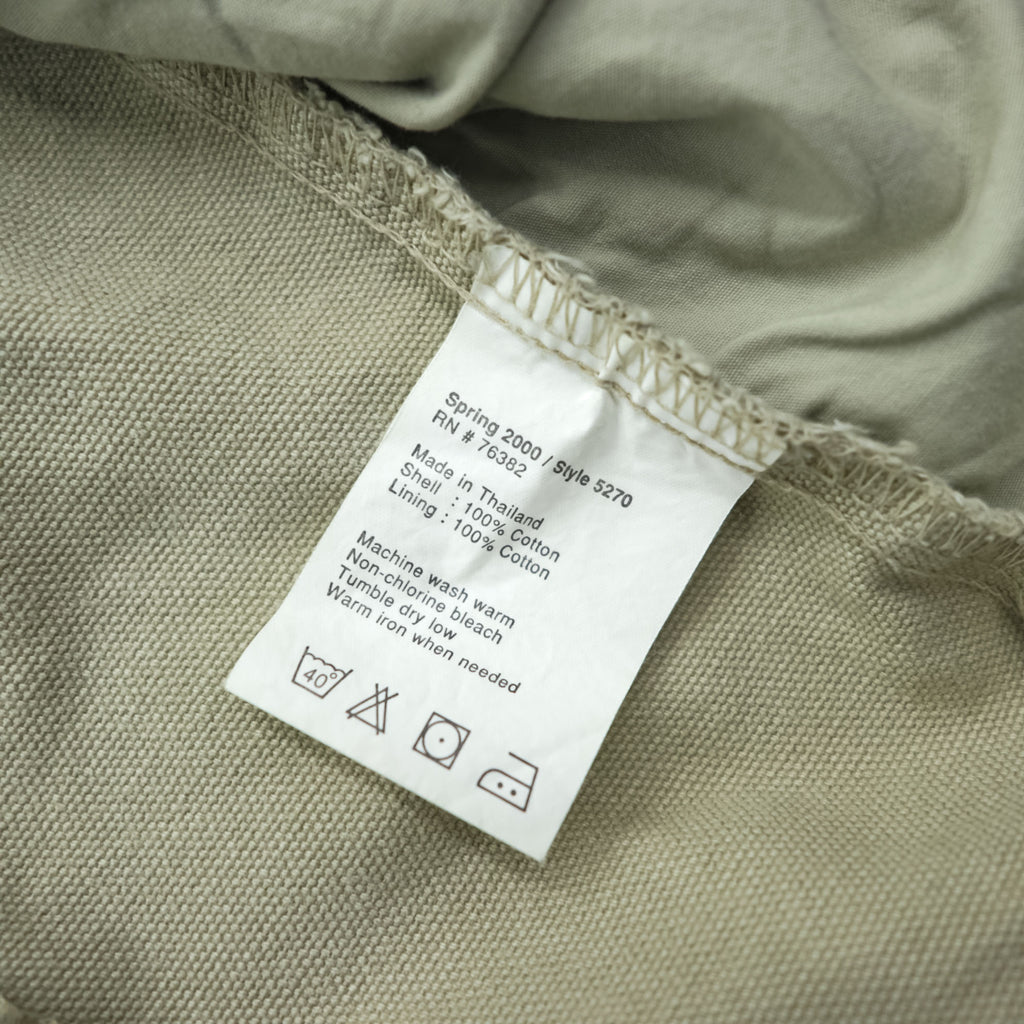 Timberland 00年代 ヴィンテージ ダック カバーオール ハンティングジャケット L ベージュ キャンバス 比翼 ジップアップ WEATHER GEAR 5270