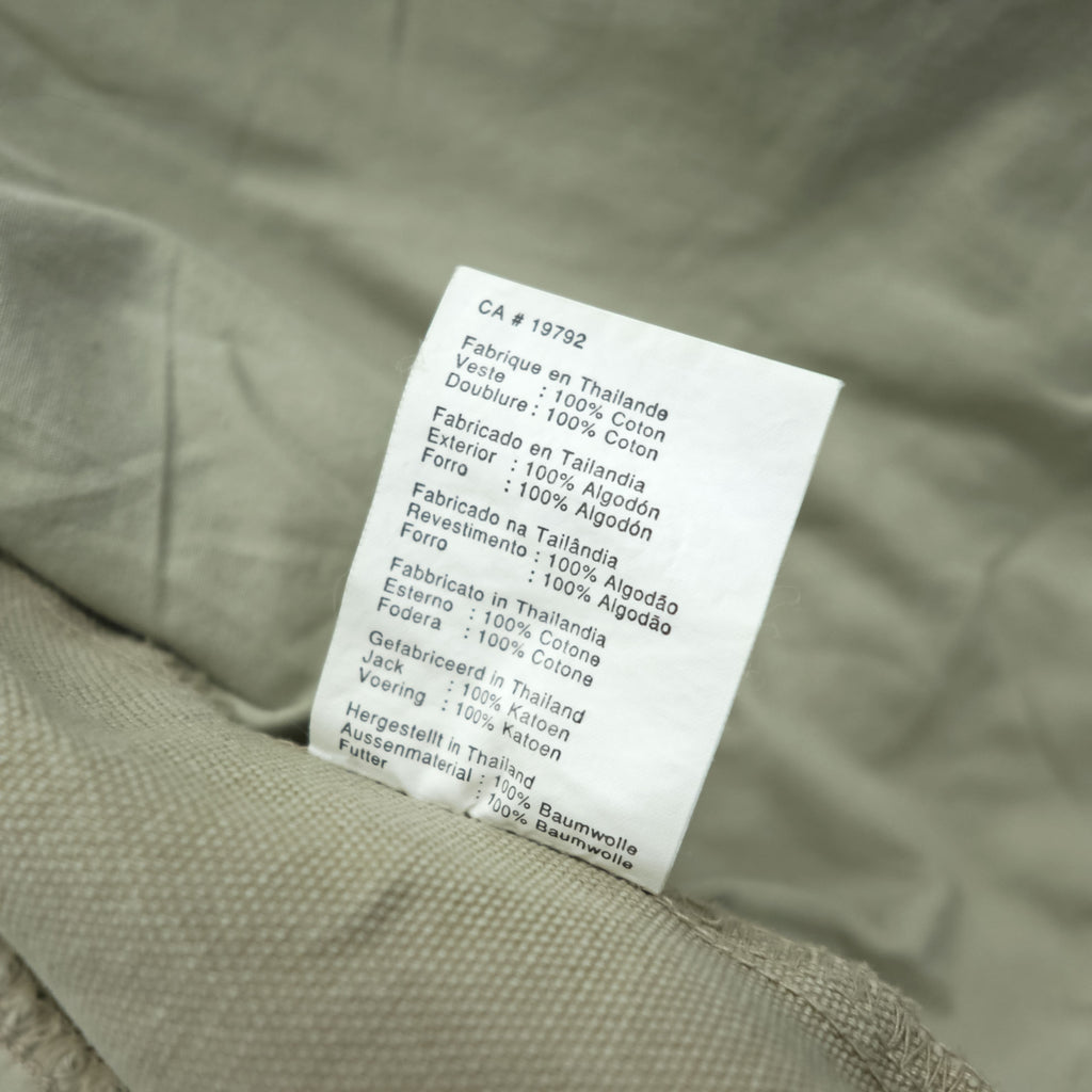 Timberland 00年代 ヴィンテージ ダック カバーオール ハンティングジャケット L ベージュ キャンバス 比翼 ジップアップ WEATHER GEAR 5270