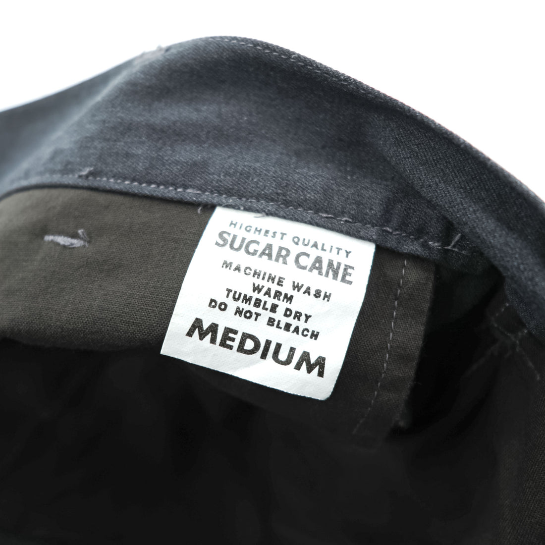 SUGAR CANE 日本製 ワイド 2タック ワークパンツ M グレー プリーツ チノ コットンツイル TALONジップ FICTION ROMANCE SC42210