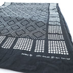 RRL Double RL Cotton Scarf Black White Geometric Dot Print Bandana Style Ralph Lauren Made in India
