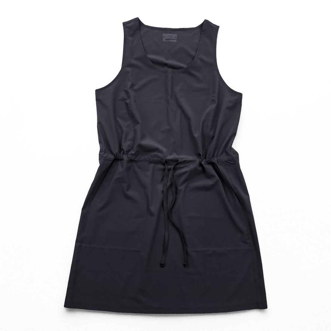 Patagonia フリートウィズ ドレス ワンピース M グレー ストレッチ ウエスト ドローコード サイドポケット 58336