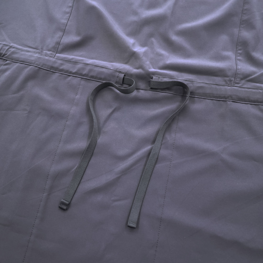 Patagonia フリートウィズ ドレス ワンピース M グレー ストレッチ ウエスト ドローコード サイドポケット 58336