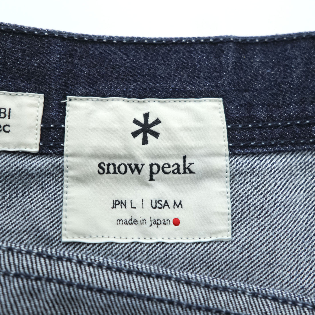 Snow Peak Japan Made TAKIBI spec Denim Pants Jeans L Indigo Blue PA-19SU102