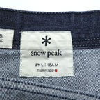 Snow Peak Japan Made TAKIBI spec Denim Pants Jeans L Indigo Blue PA-19SU102