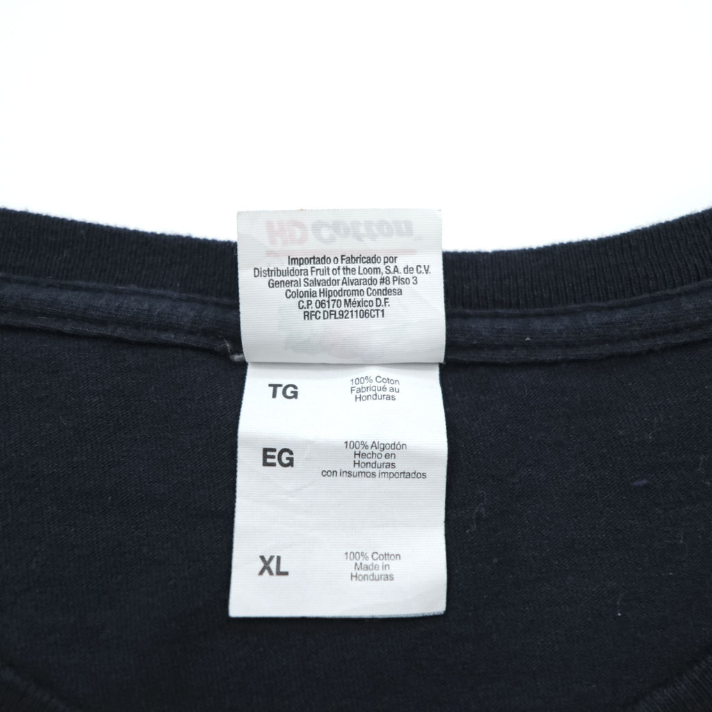 FRUIT OF THE LOOM スカル 骸骨 プリントTシャツ XL ブラック HD Cotton コットン I GOT YOUR BACK