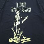 FRUIT OF THE LOOM スカル 骸骨 プリントTシャツ XL ブラック HD Cotton コットン I GOT YOUR BACK