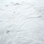 KAPITAL 日本製 ガーゼ ハイチンシャツ 長袖シャツ L ホワイト ハイネック コットン