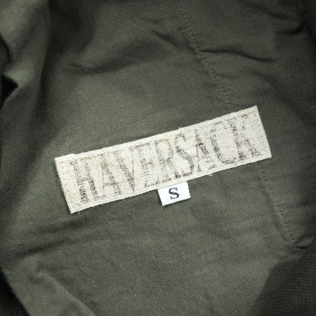 HAVERSACK Japan Made Asymmetrical Balloon Sarouel Pants S Khaki Unused 861620