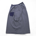 Nigel Cabourn 日本製 ポケTee Tシャツ L ネイビー ホワイト ボーダー 胸ポケット ウッドボタン 55-U-8110