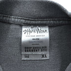 SHAKA WEAR ドロップショルダー ガーメントダイ Tシャツ XL グレー フェード ヴィンテージ加工 ヘビーウェイト