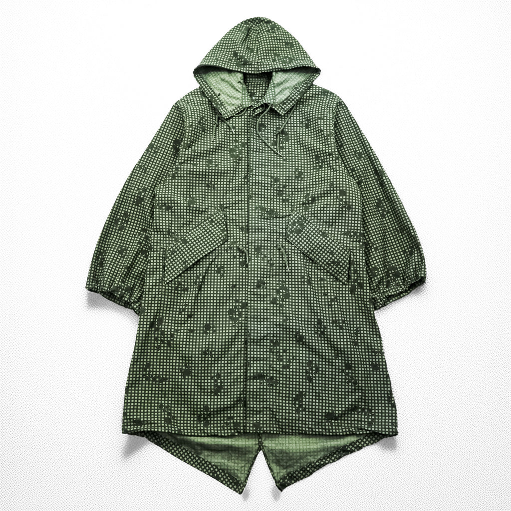 Vintage 80s US Military Desert Night Camouflage Fishtail Parka Small 1984 DNC Hooded Cotton Nylon