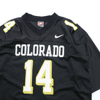 NIKE 90年代 USA製 ヴィンテージ ゲームシャツ Tシャツ L ブラック メッシュ TEAM SPORTS フットボールジャージ ナンバリング